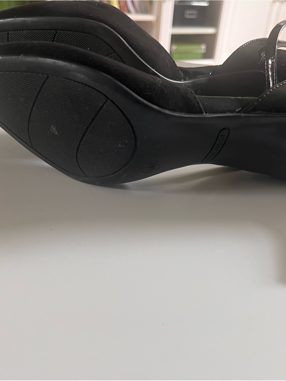 Nine West Black Pointed Toe Ankle-Strap Heels - Picture 3 of 3
